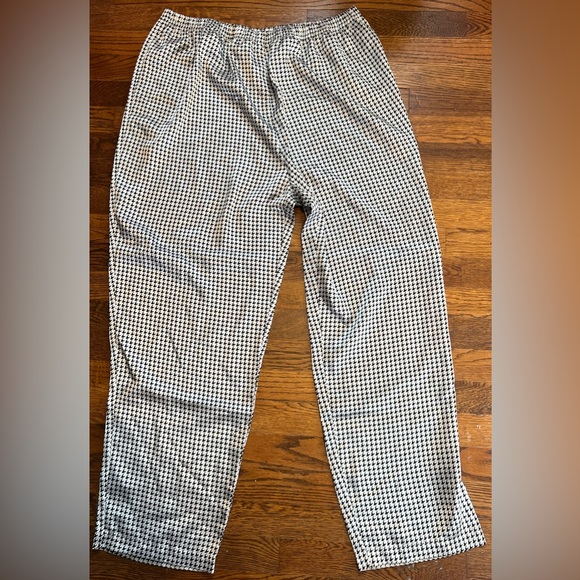 Vintage 1996 Victoria’s Secret Satin Houndstooth Pajama Bottoms - Picture 1 of 4